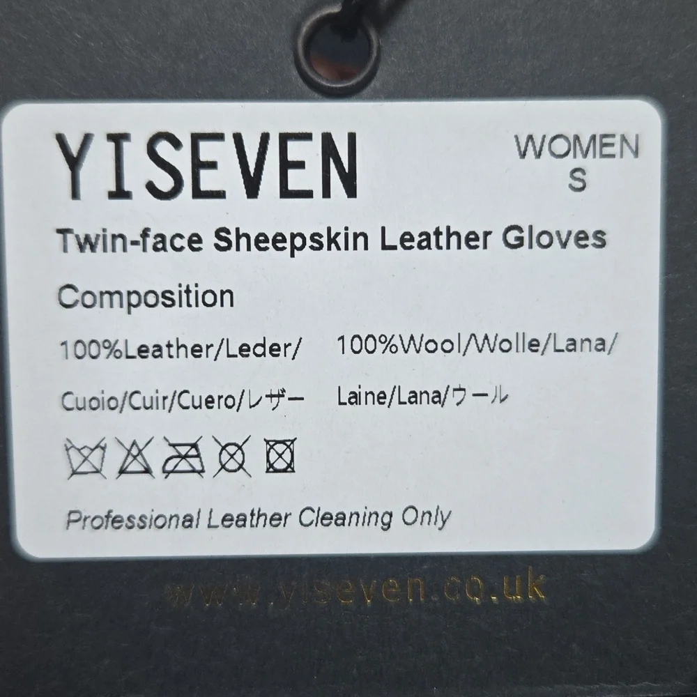 YISEVEN Women's Merino Sheepskin Winter Shearling Leather Mittens